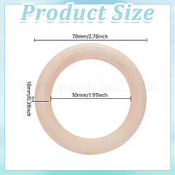 Holz verbindet Ringe&nbsp;WOOD-WH0131-70A
