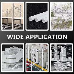 30 шт. круглая трубка из АБС-пластика&nbsp;KY-OC0001-44C