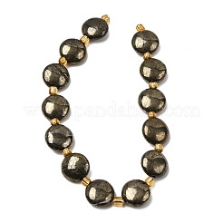 Natürliche Pyrit Perlen Stränge&nbsp;X-G-Z131-H01-01
