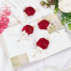 Брошь в виде розы JEWB-WH0010-12B