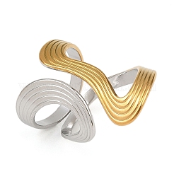 Регулируемые манжеты из нержавеющей стали 304 для женщин&nbsp;RJEW-B135-01GP-02