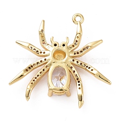 Кулоны из экологически чистой латуни с микропаве и кубическим цирконием KK-D079-19G