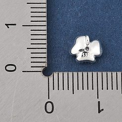 925 подвеска-цветок из стерлингового серебра с микропаве из прозрачных кубических цирконий STER-R013-09S