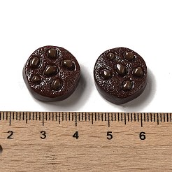 Cabochons décodés en biscuit de résine opaque&nbsp;RESI-A033-04I