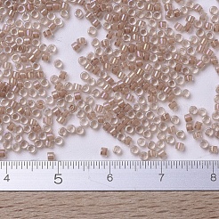 MIYUKIデリカビーズ  シリンダー  日本製シードビーズ  11/0  （db0069)ベージュの裏地付き  1.3x1.6mm  穴：0.8mm  約2000PCS /ボトル  10 G /ボトル&nbsp;SEED-JP0008-DB0069