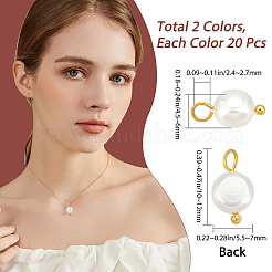 40 шт. 2 вида подвесок из натурального культивированного пресноводного жемчуга FIND-BBC0001-03