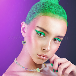 60шт 5 цвета непрозрачные акриловые бусины OACR-FH0001-058