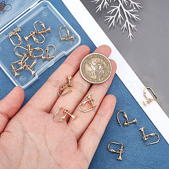 Латунные клипсы серьги KK-BBC0003-38