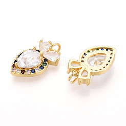 Латунные микро проложить кубического циркония подвески&nbsp;KK-N265-25G
