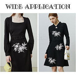 3d цветок полиэстер кружево компьютеризированная вышивка орнамент аксессуары&nbsp;DIY-BC0009-35