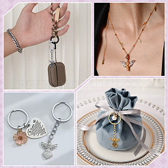 60шт брелок из двухцветного сплава KEYC-PH01557