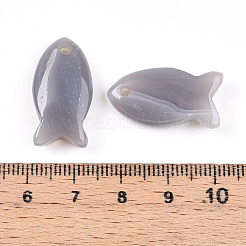 Природные серые агаты подвески G-N342-106C