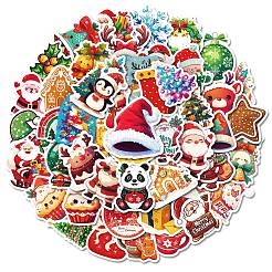 50 шт. Рождественские тематические мультяшные бумажные наклейки DIY-P085-05