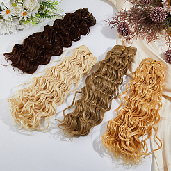 4 шт. 4 цвета высокотемпературное волокно длинная лапша быстрого приготовления вьющиеся волосы для прически кукольный парик волосы DOLL-DC0001-03