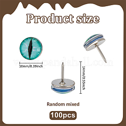 100 шт. булавки для рисования очков&nbsp;AJEW-PH01657