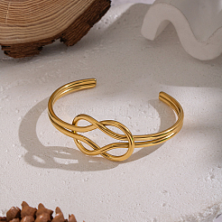 Классические открытые браслеты-манжеты из нержавеющей стали 304 для женщин&nbsp;KS3357