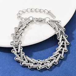 Браслеты-цепочки из нержавеющей стали 304 для женщин&nbsp;LS-BJEW-C113-01P