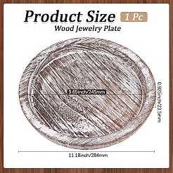 Деревянная ювелирная тарелка&nbsp;DIY-WH20013-73B