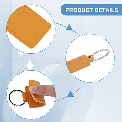 Брелок-подвеска из искусственной кожи&nbsp;KEYC-CL0001-12