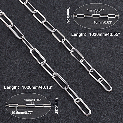 2 pieza de 2 cadenas de clip de acero inoxidable 304 de estilo&nbsp;CHS-GA0001-03