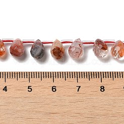 Нити бусин из натурального железистого кварца G-H297-B13-01