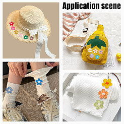 96 шт. 16-х цветная компьютерная вышивка на ткани с термонаклейками&nbsp;PATC-AR0001-17