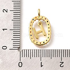 Латунные микро проложить кубического циркония подвески ZIRC-P123-01G-H02