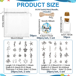 Kit fai da te per realizzare decorazioni pendenti con bottiglie di vetro&nbsp;DIY-PH0035-06
