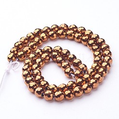 Non magnetici perle ematite sintetico fili&nbsp;X-G-G092-10mm