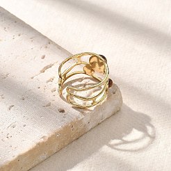 Натуральный тигровый глаз кольца палец STAS-Z112-05G-03