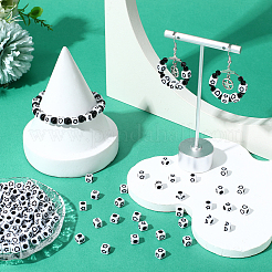 600 шт. Непрозрачные акриловые бусины&nbsp;OACR-PA0001-28