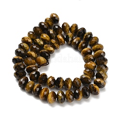 Природных тигровый глаз бисер нитей&nbsp;G-C259-A01-6x10mm-02