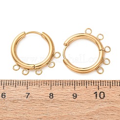 304 cerchietto per orecchini in acciaio inossidabile&nbsp;STAS-D183-02B-G