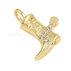 Латунные микро проложить кубического циркония подвески KK-I352-35G