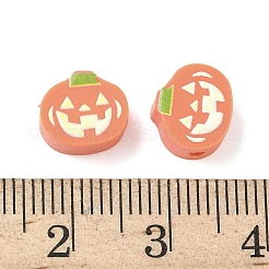 Бусины из полимерной глины ручной работы с принтом в стиле Хэллоуина CLAY-I016-05A