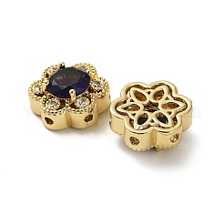 Латунные микро проложить кубического циркония бусы KK-B142-33G