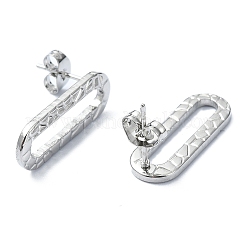 Серьги-гвоздики из нержавеющей стали 201 EJEW-K270-01P