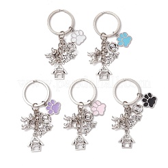 Брелки для собак из эмалированного сплава нержавеющей стали 304&nbsp;KEYC-JKC01219