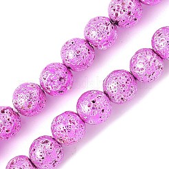 Гальванические бусины из натуральной лавы G-A263-A02-01