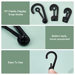 180 шт. 3 вида пластиковых крючков-карабинов из полипропилена FIND-NB0002-90B