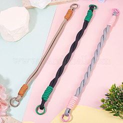 3 шт. 3 стиля полиэстеровый шнур для телефона ремешок на руку цепи&nbsp;AJEW-TA0002-62A