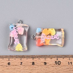 Прозрачные смоляные подвески&nbsp;RESI-T056-06