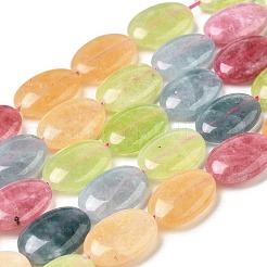 Нити бусин из натурального окрашенного малайзийского нефрита G-B137-A01-01I