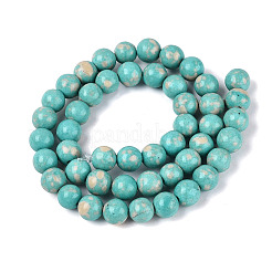 Chapelets de perles en turquoise synthétique&nbsp;G-N364-08C-01