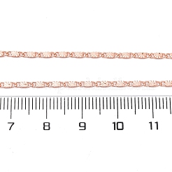 Латунных звено цепи ожерелья&nbsp;NJEW-D302-11RG