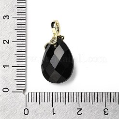 Подвески-капли из натурального обсидиана&nbsp;KK-D021-03B-G