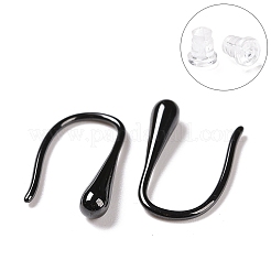 Гипоаллергенные серьги с подвесками из биокерамики и циркония EJEW-Z023-05