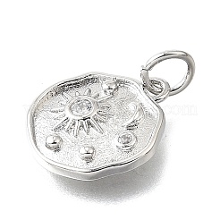 Латунные микро проложить кубического циркония подвески&nbsp;KK-V007-34P