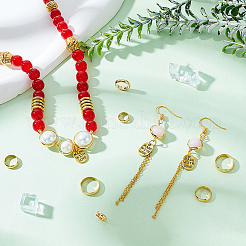 40шт. 4-х стильная латунная рамка для бусин KK-PH0005-06