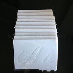 Буква a~z/номер/знак ПЭТ пластиковый полый трафарет для рисования силуэта&nbsp;DRAW-PW0009-03